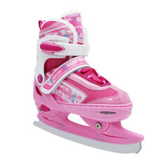 Раздвижные коньки Player pink (с мехом) 37-40