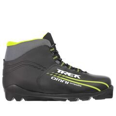 Ботинки лыжные TREK Omni  черный,салатовый SNS