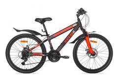 Велосипед BLACK AQUA Cross 2481 D matt24хаки-оранж GL-214D