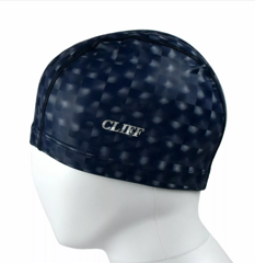 Шапочка CLIFF силиконовая 3D синяя CS-530