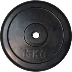 Диск обрезиненный  черный "Classic" D-26, 15 кг